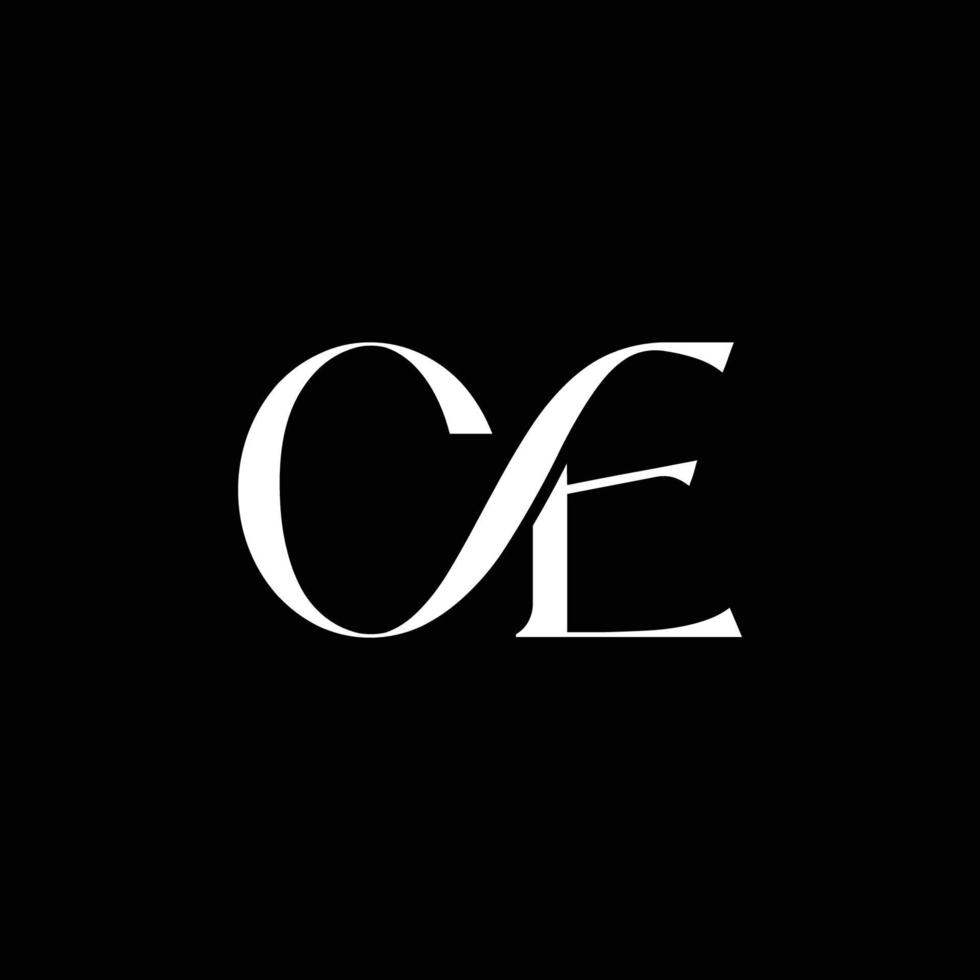 CE modern luxury logo vector