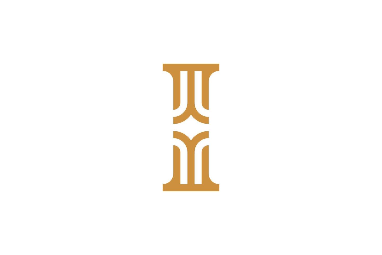 Awesome Letter I Logo vector