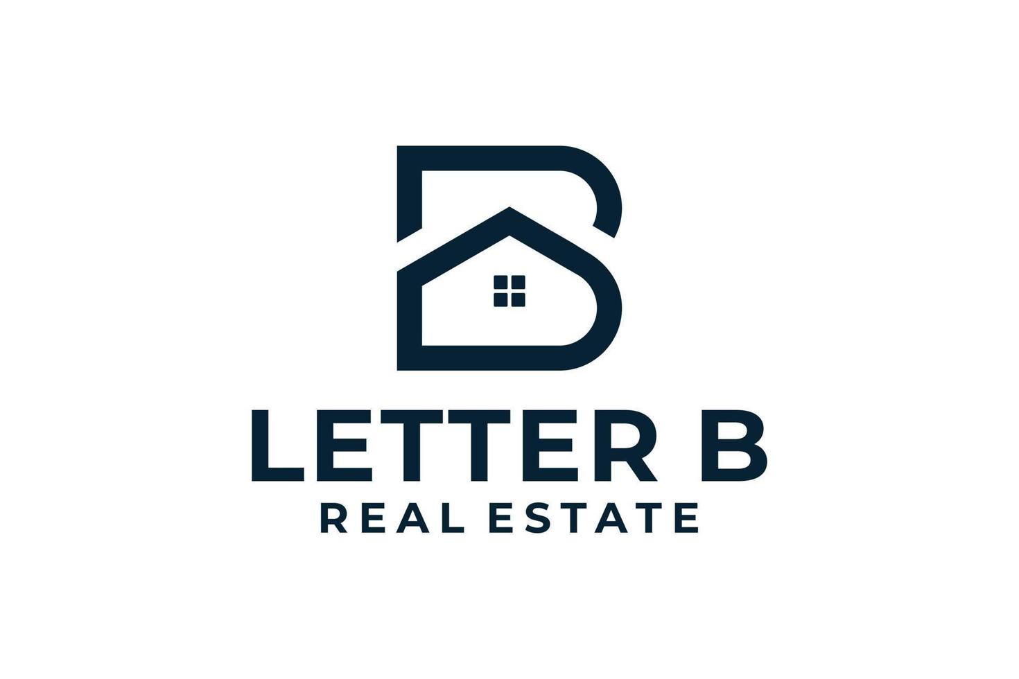 Real estate letter logo vector design