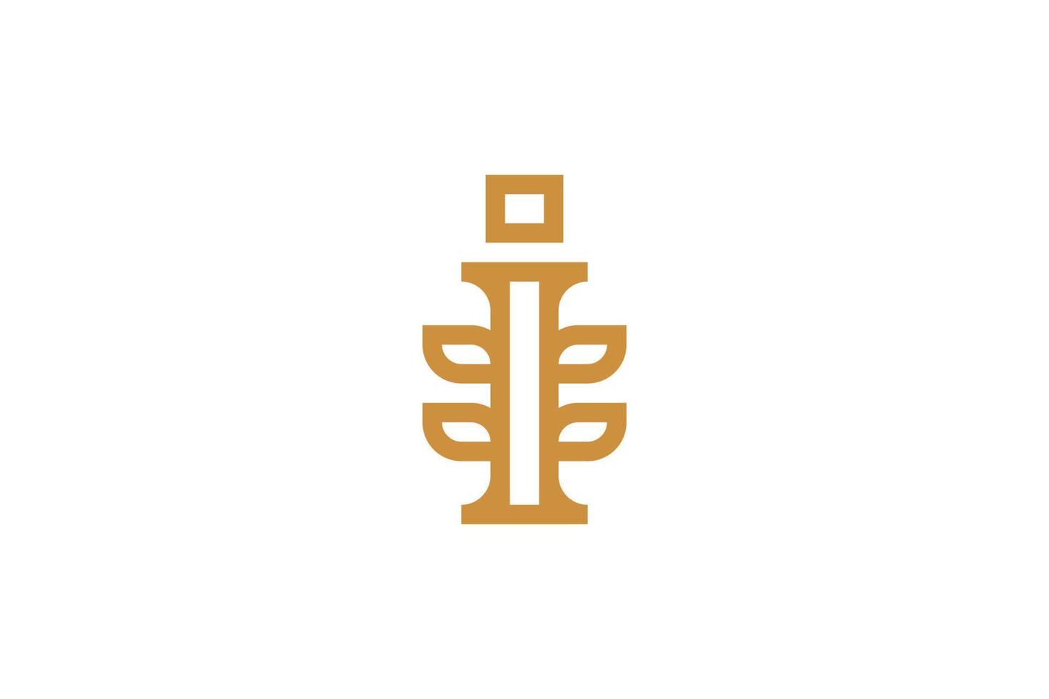 Awesome Letter I Logo vector