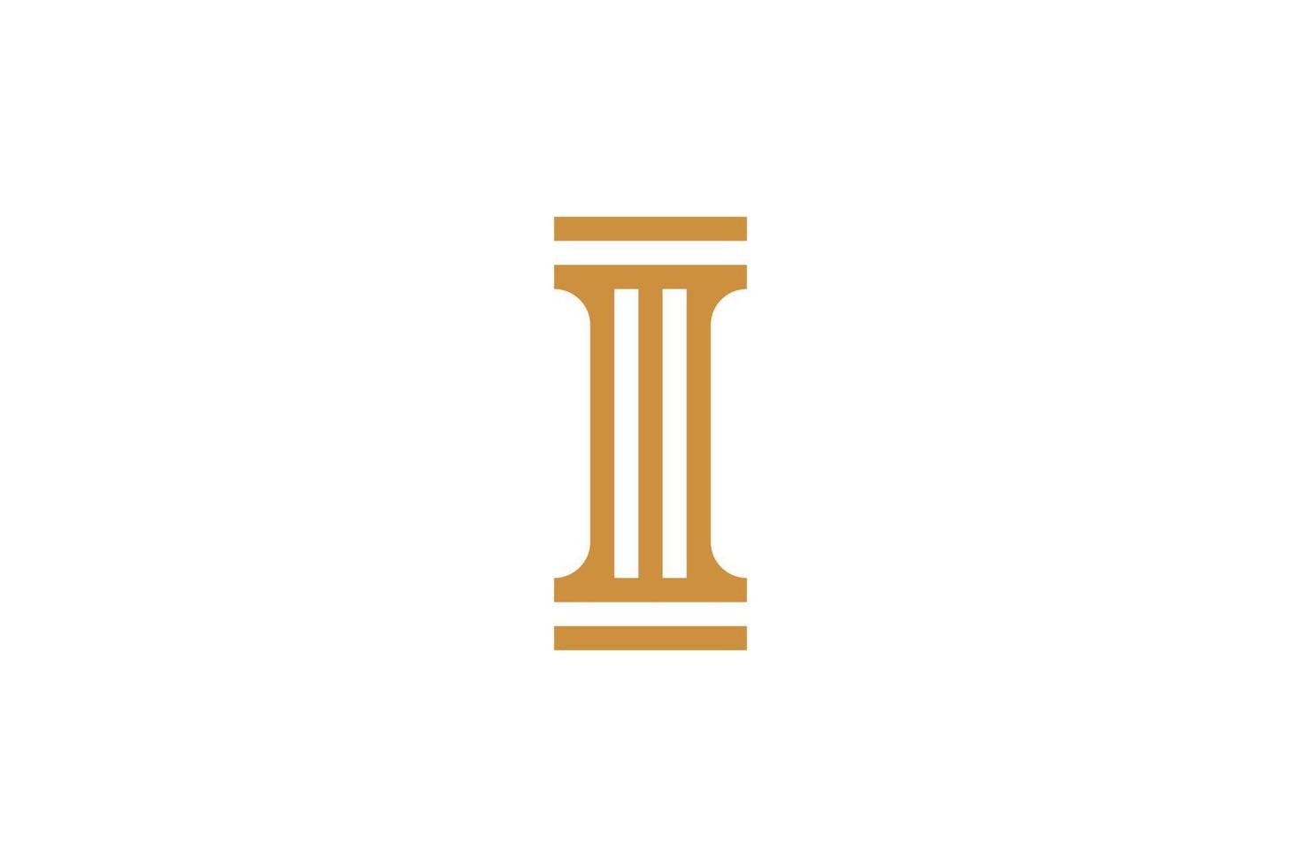 Awesome Letter I Logo vector