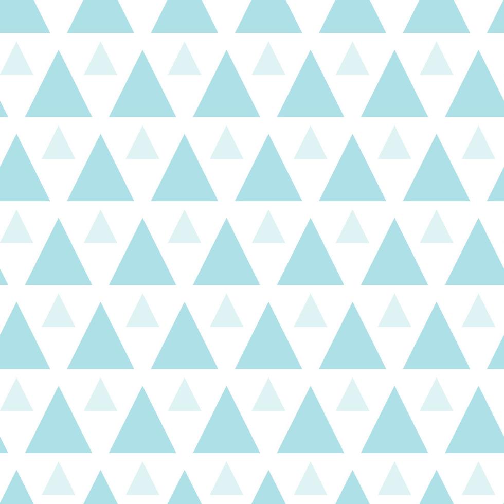 Cute seamless hand-drawn patterns. Stylish modern vector patterns with blue triangles. Funny Infantile Repetitive Print