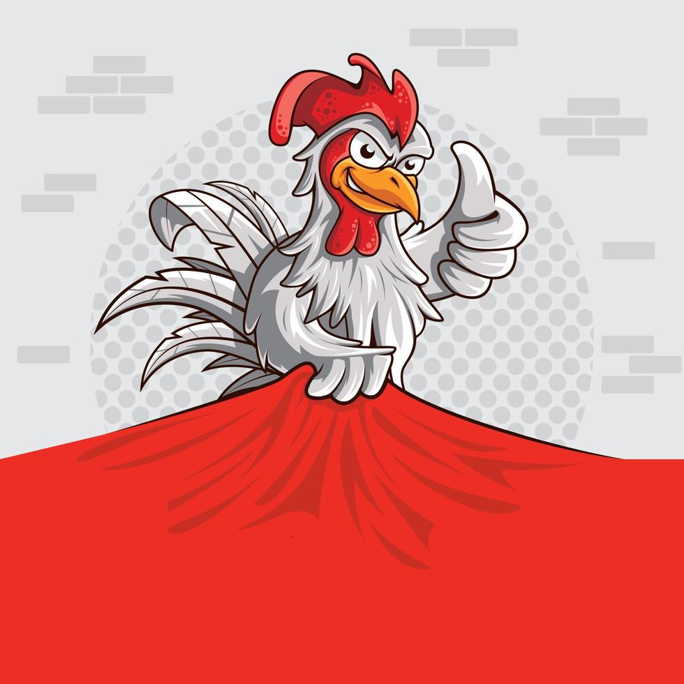 nice model vector chicken mascot