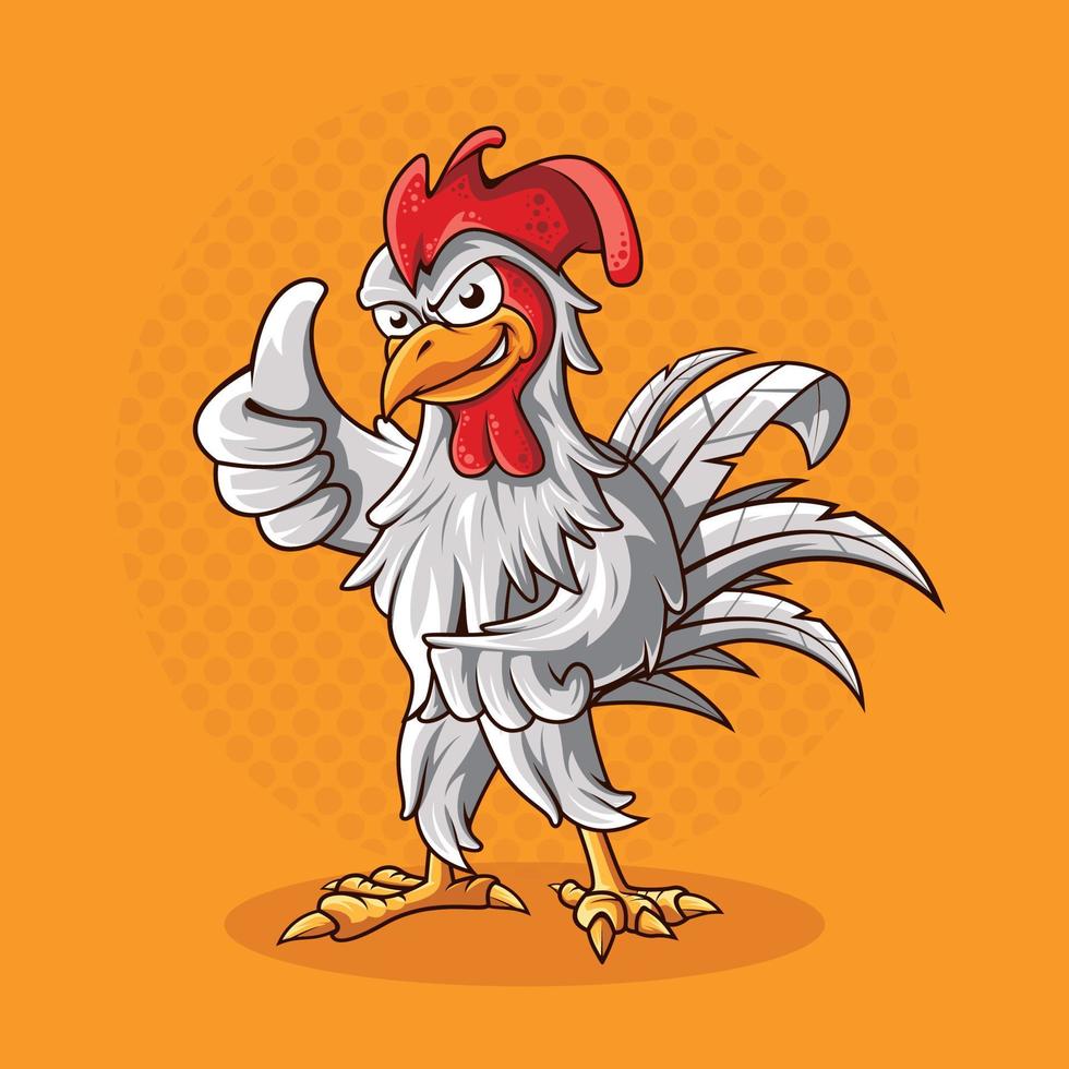 nice model vector chicken mascot