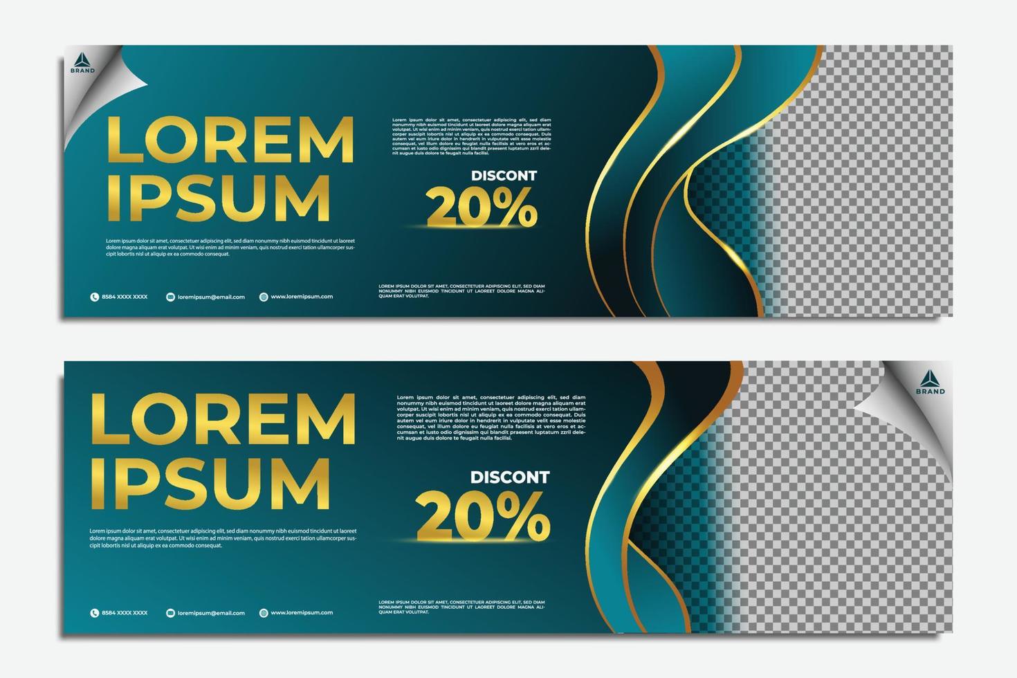 modern background banner design template vector