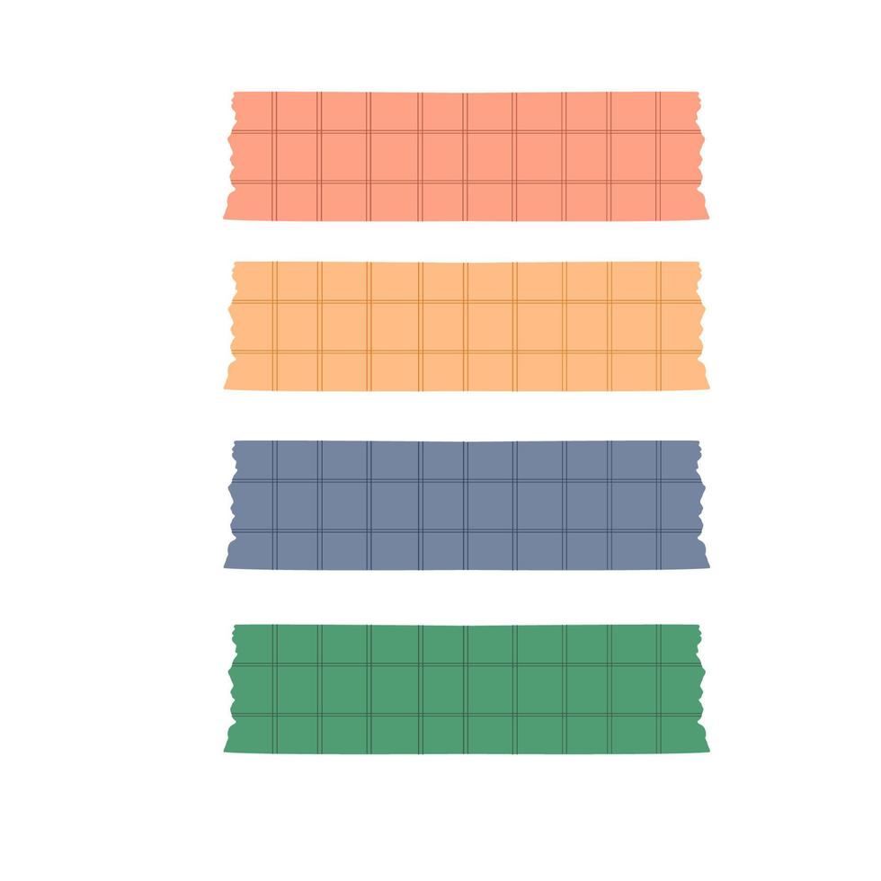 washi tape strips vector
