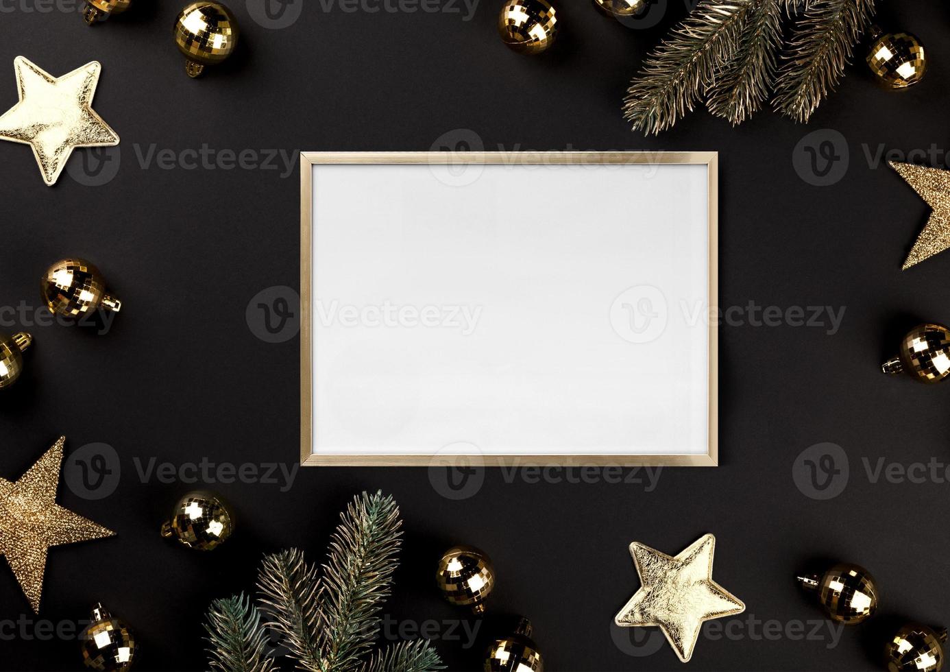 2717. Frame mockup, christmas frame mockup photo