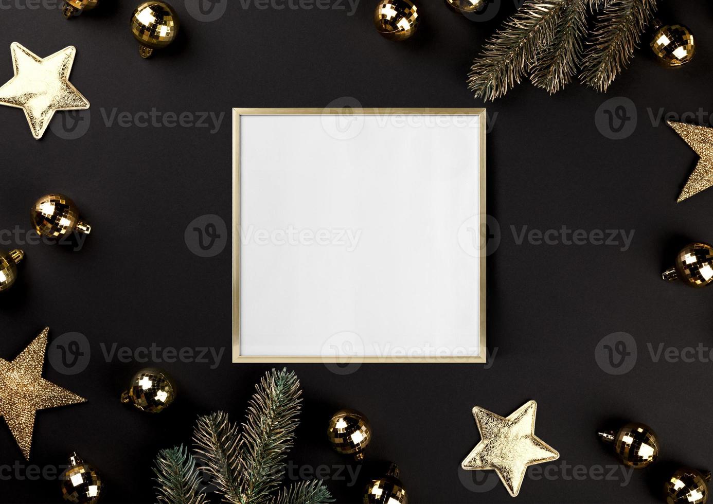 2715. Frame mockup, christmas frame mockup photo