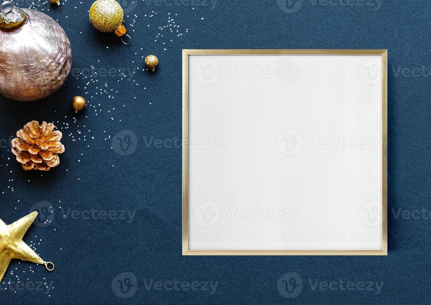 2727. Frame mockup, christmas frame mockup photo