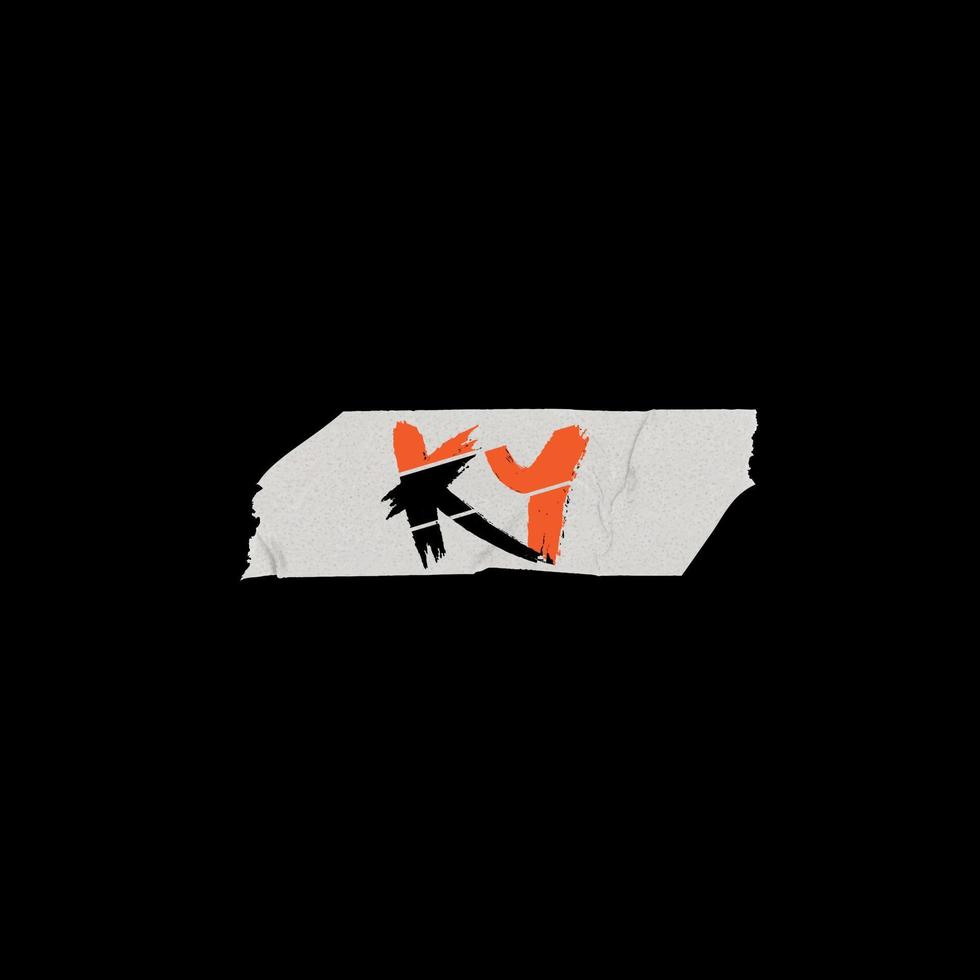 KY Text Logo vector