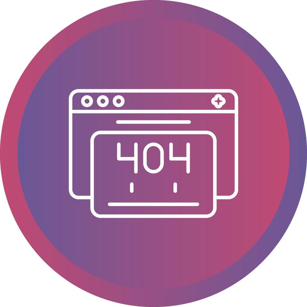 404 Error Vector Icon
