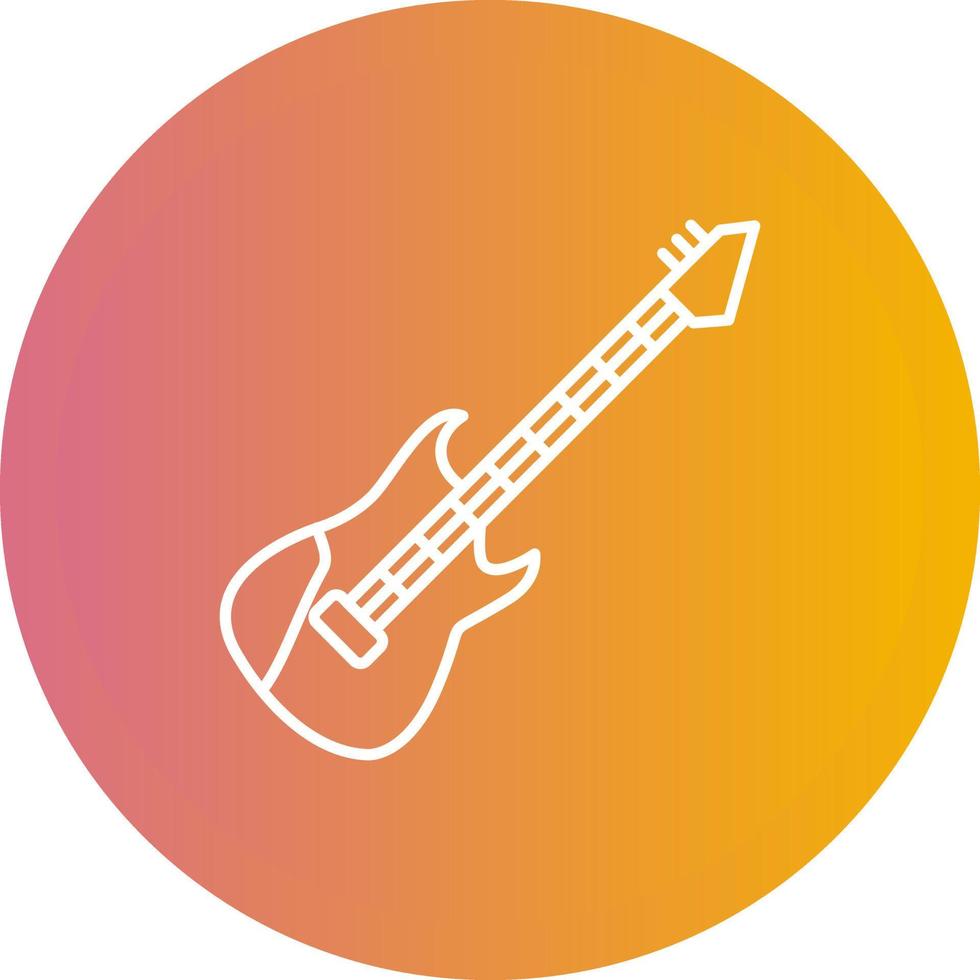 Electric Guitar Vector Icon