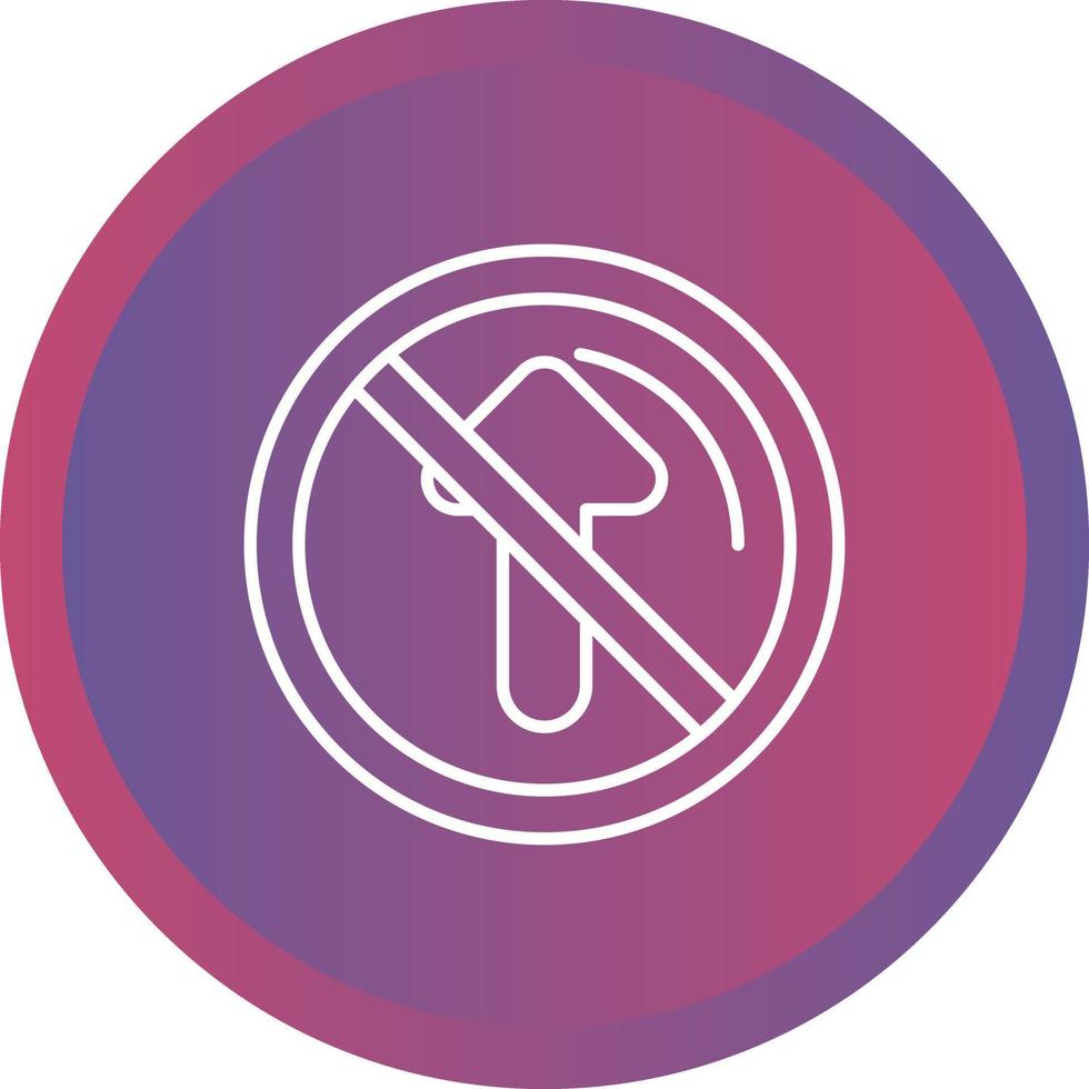 No Passing Vector Icon