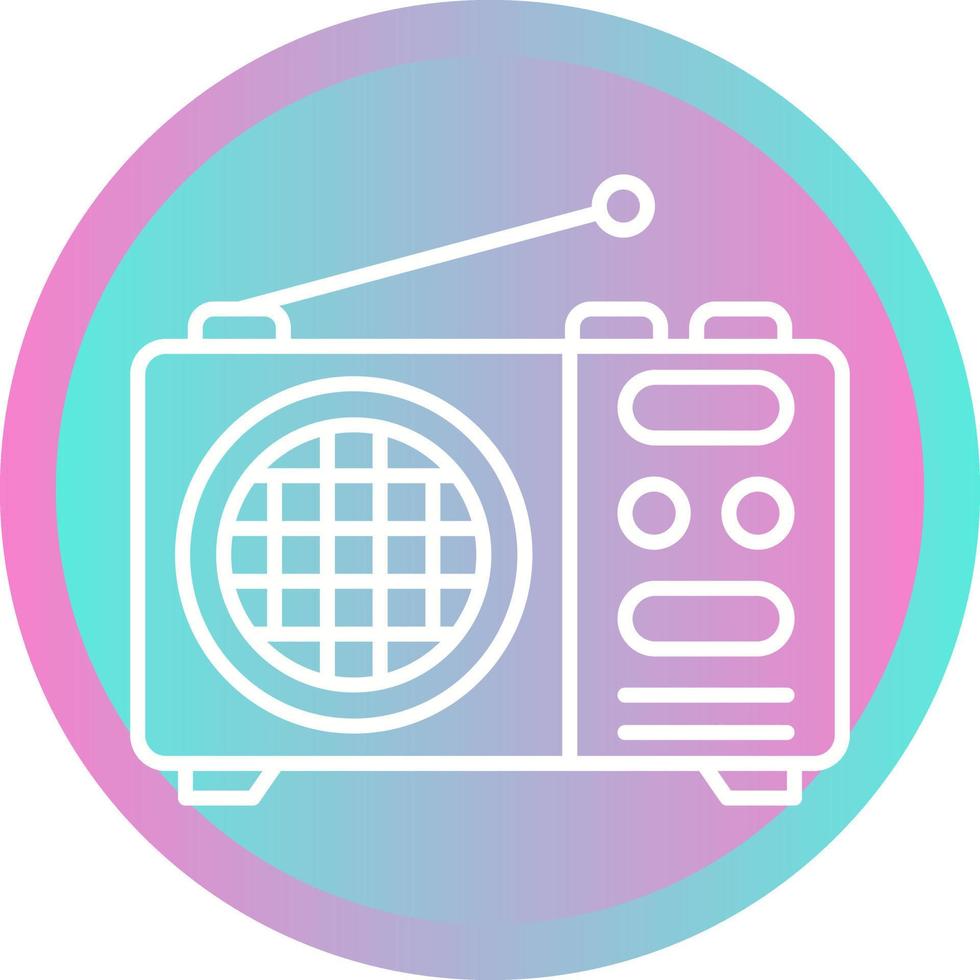 icono de vector de radio