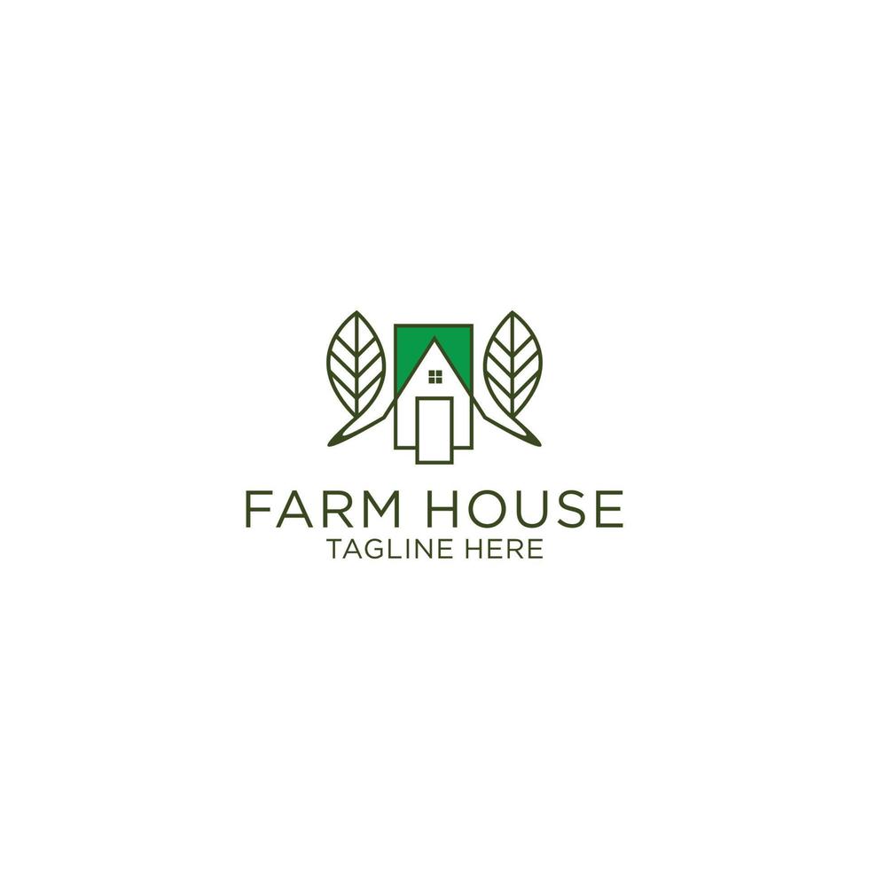 Farem house logo icon design template flat vector