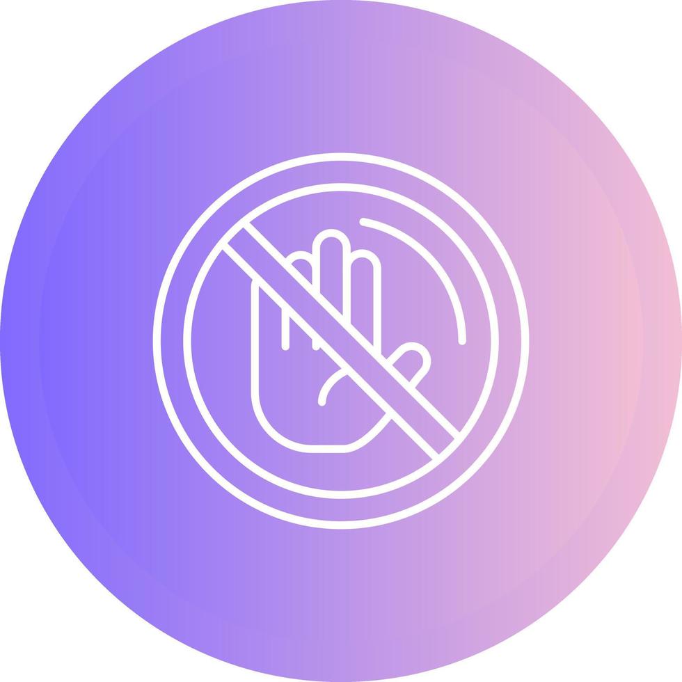 No Passing Vector Icon