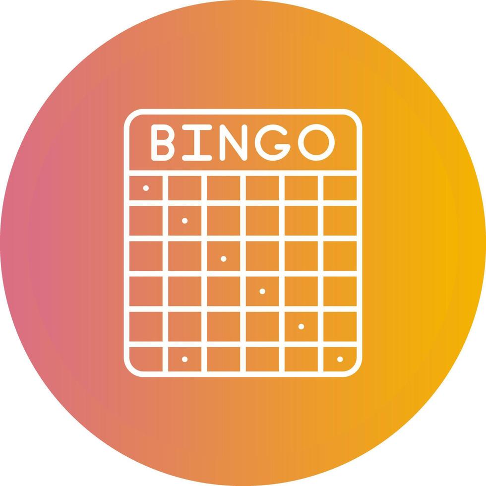 Bingo Vector Icon