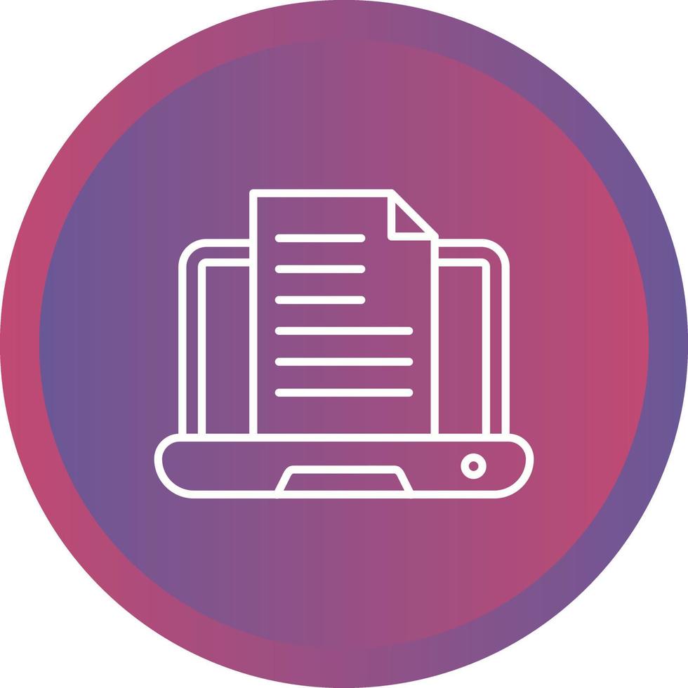 Content Writing Vector Icon