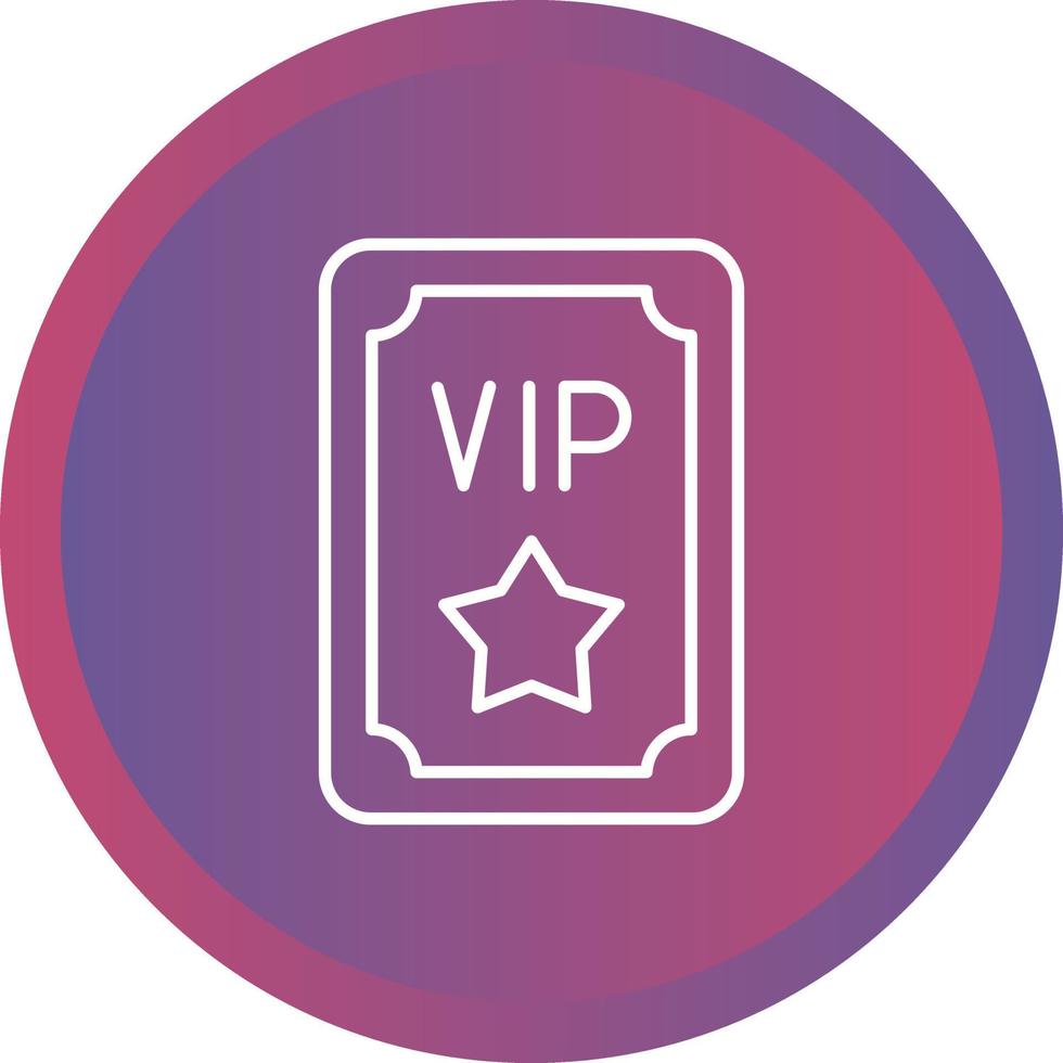 Vip Pass Vector Icon