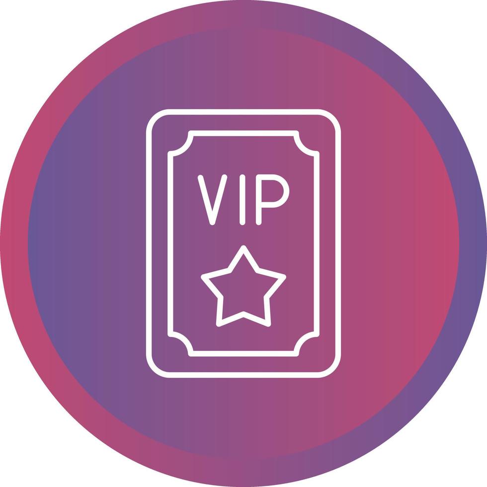 icono de vector de pase vip