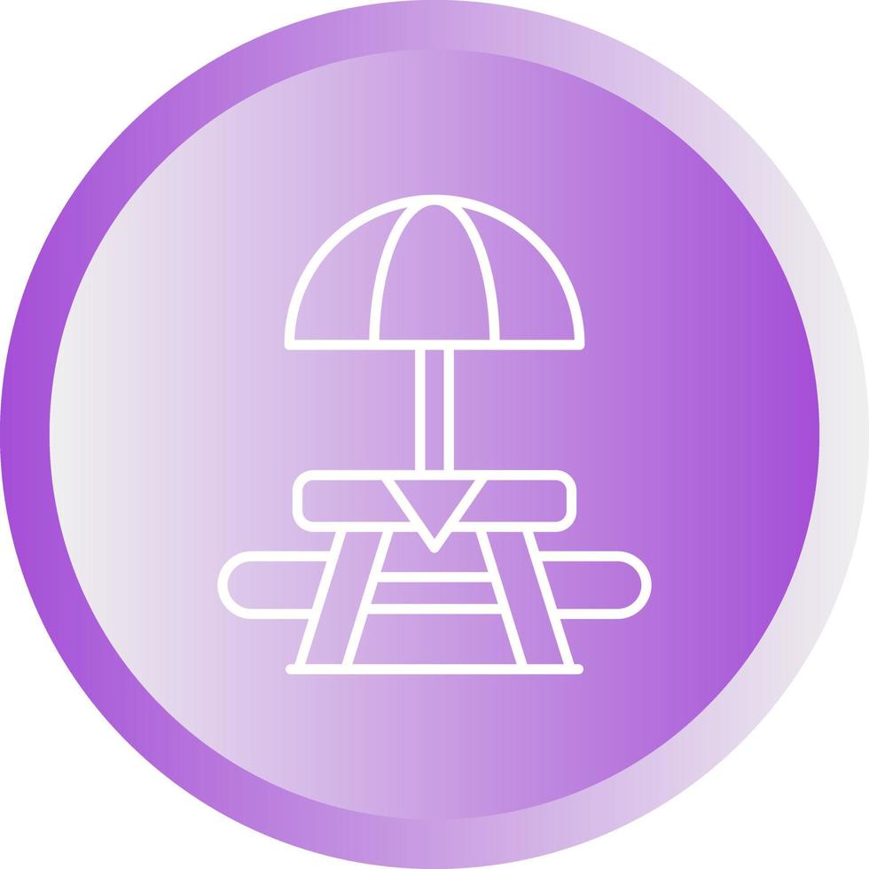 Picnic Table Vector Icon