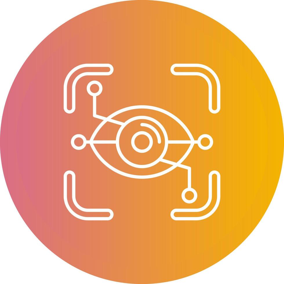 Eye Recognition Vector Icon