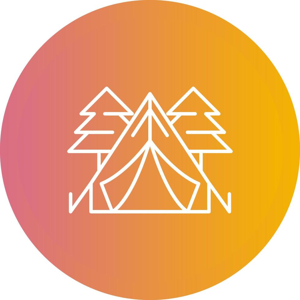 Tent Vector Icon