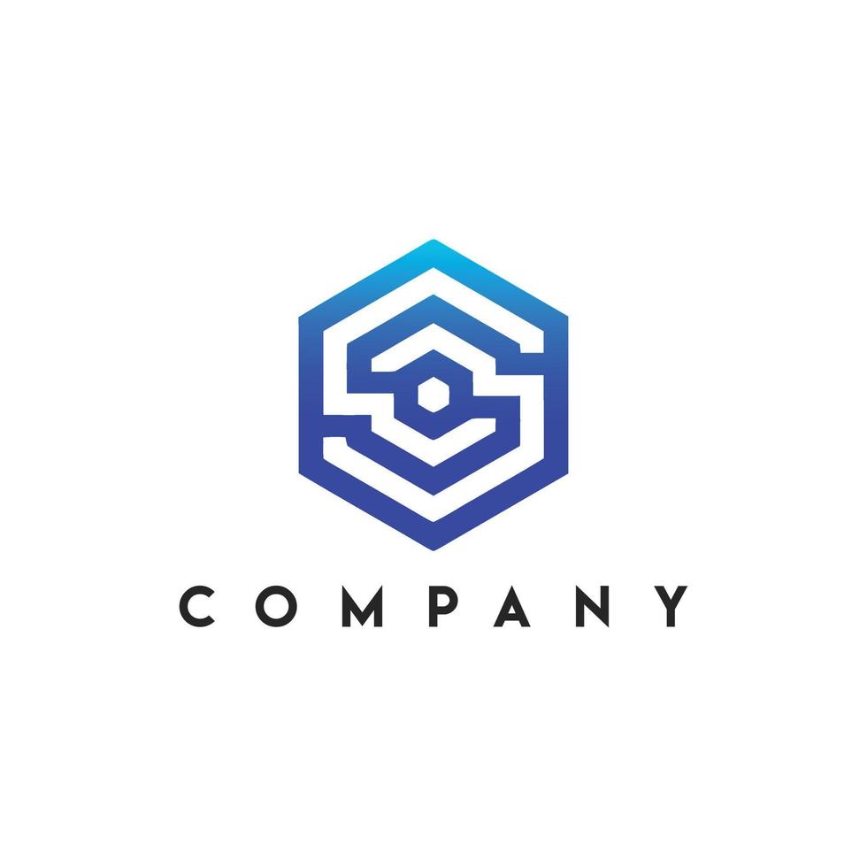 Hexagonal Box Core Logo template Vector illustration