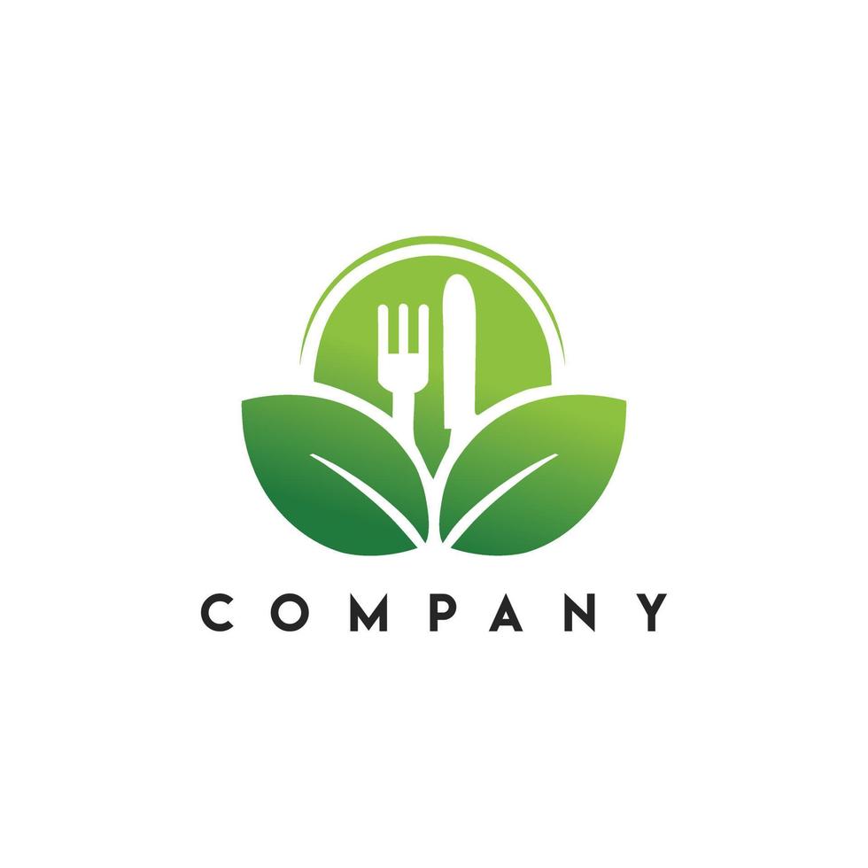 Natural Food Logo, Healthy Food Logo vector