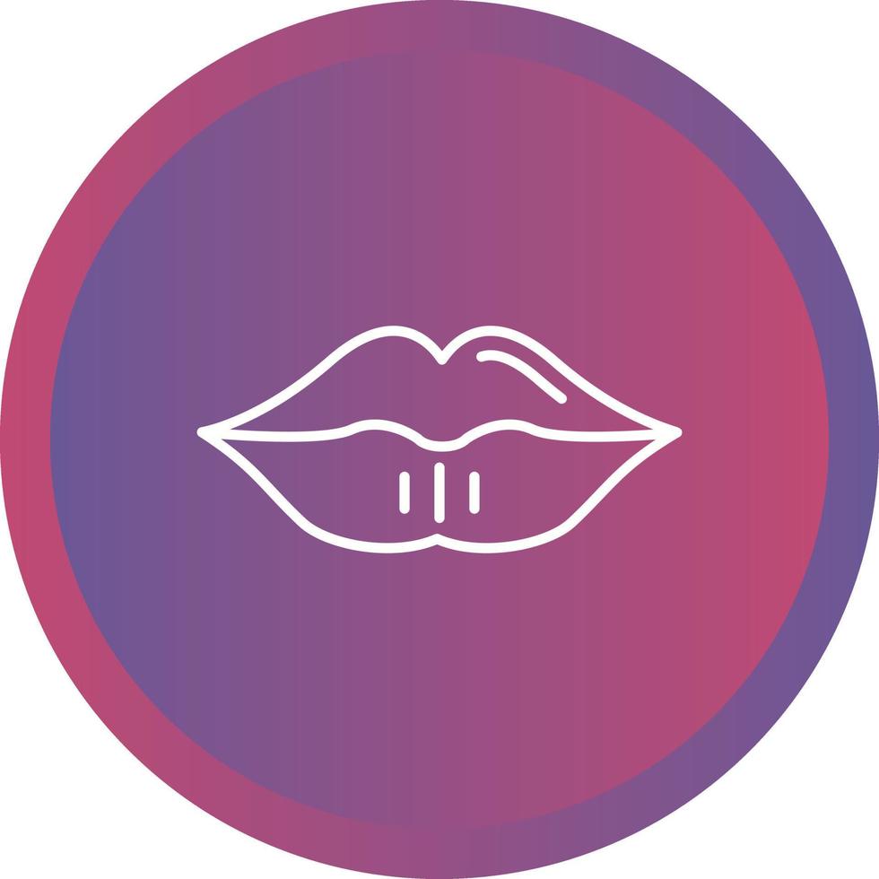 icono de vector de labios