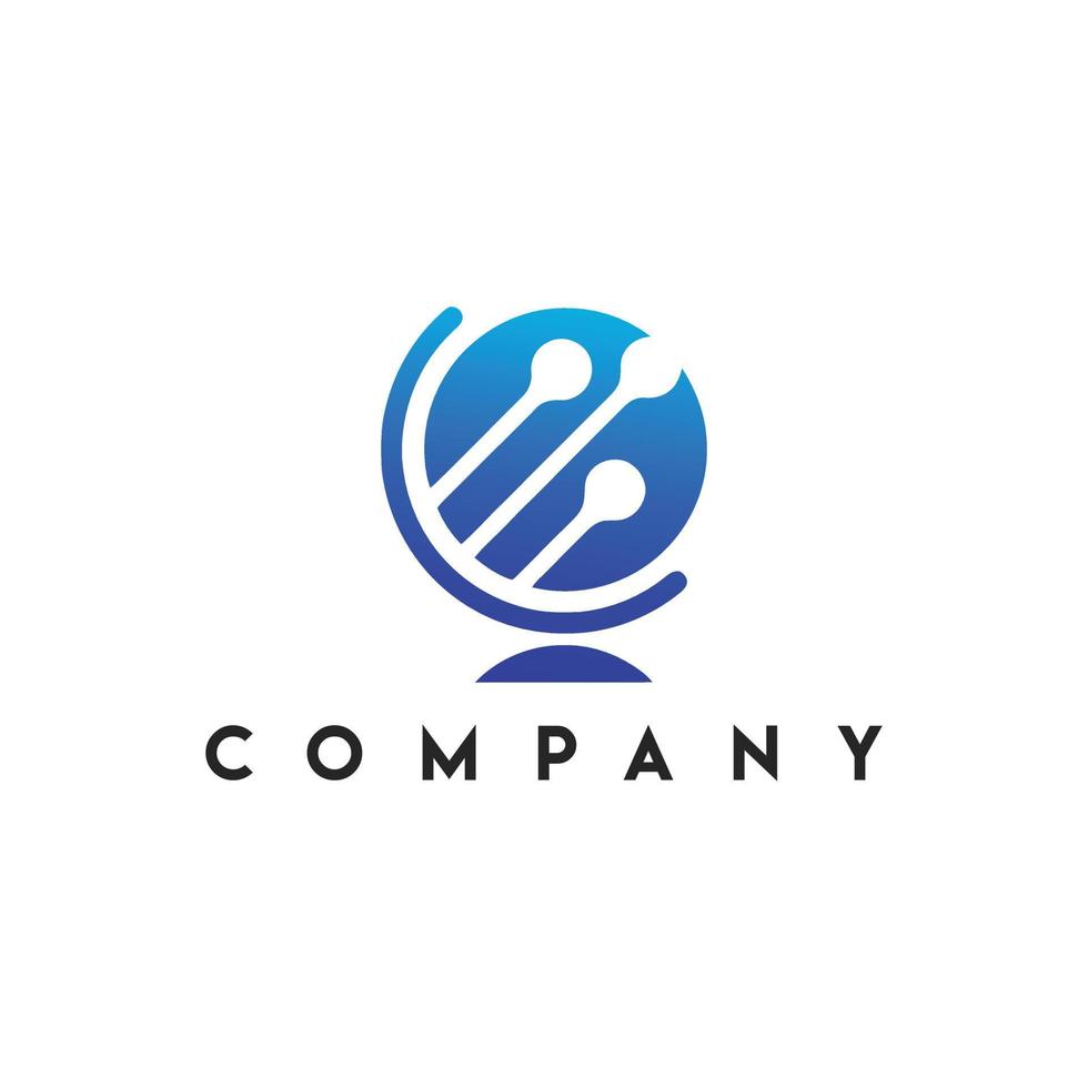 World Technologies Logo template Vector illustration