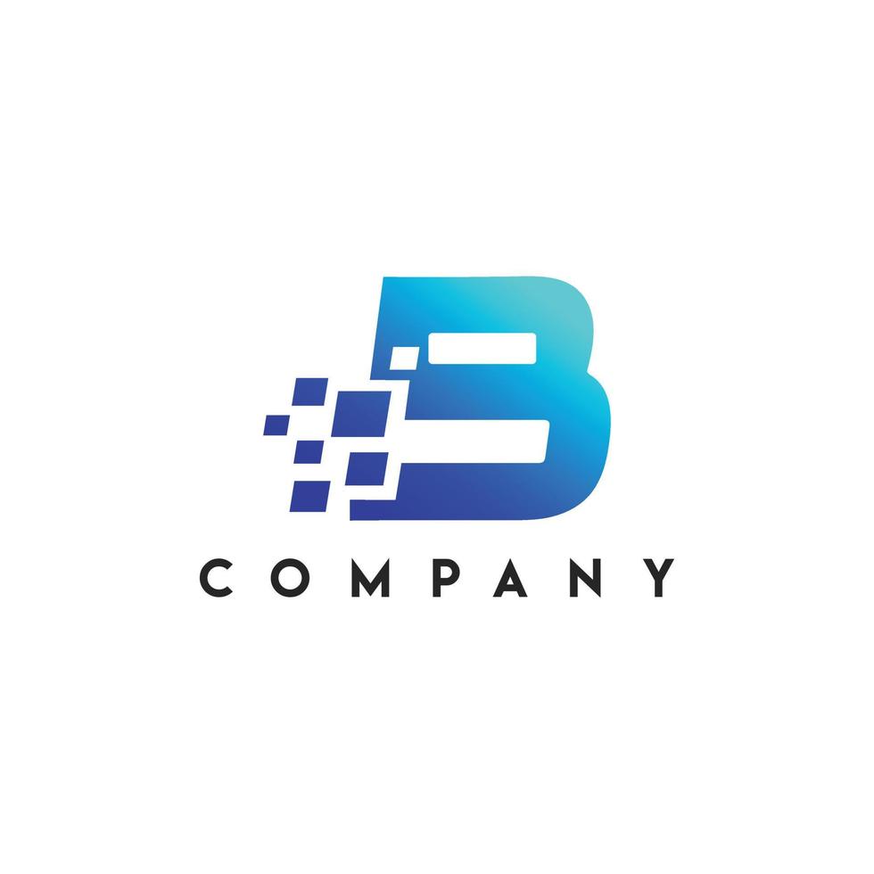 Beside Datas Logo, B initial letter logo template vector