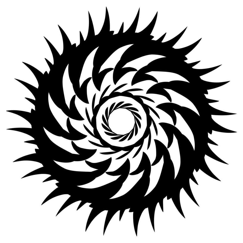 diseño de vector de tatuaje circular adecuado para pegatinas, logotipos y otros