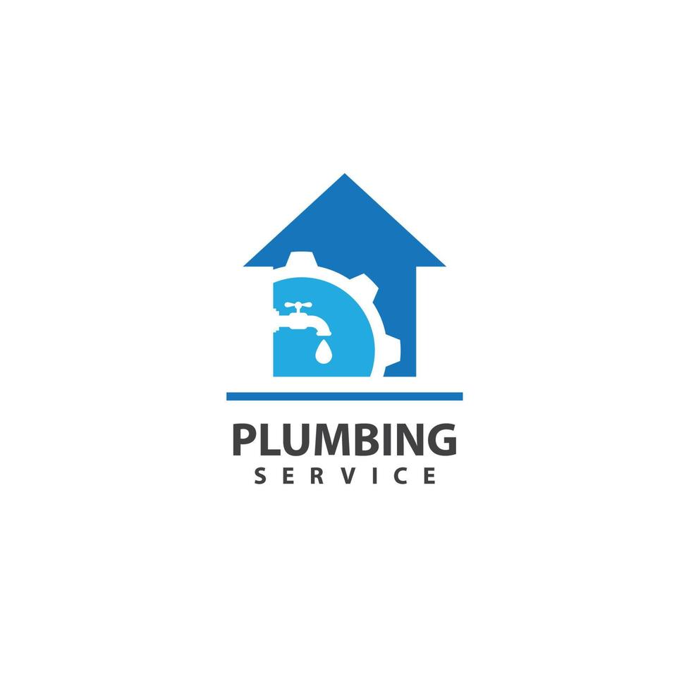 Plumbing service logo images vector