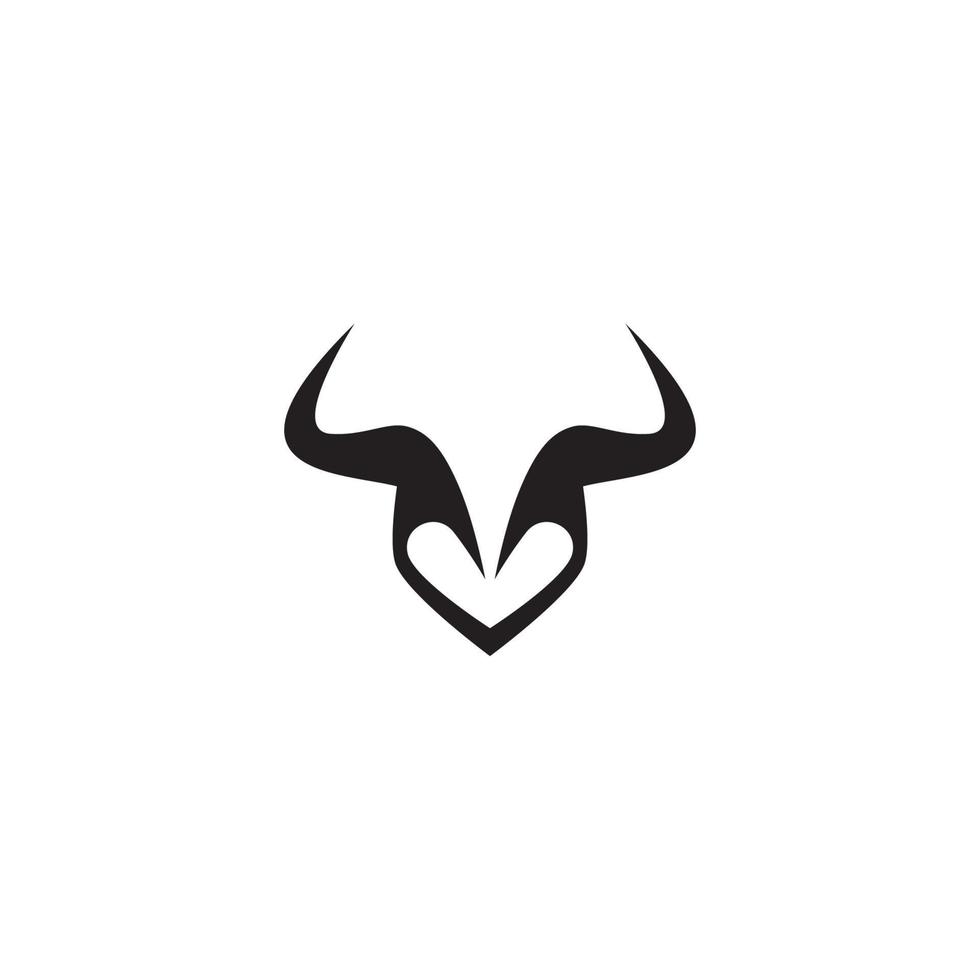 Bull head logo images vector