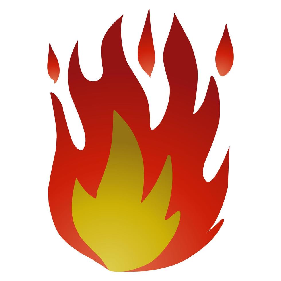 Flames vector design suitable for sticker or logo