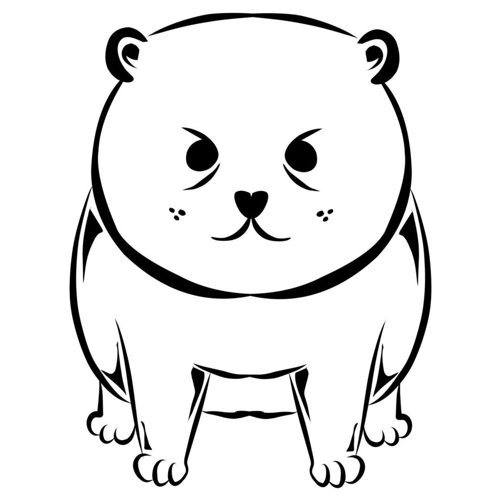 Cute puppy vector design suitable for logos, stickers and more