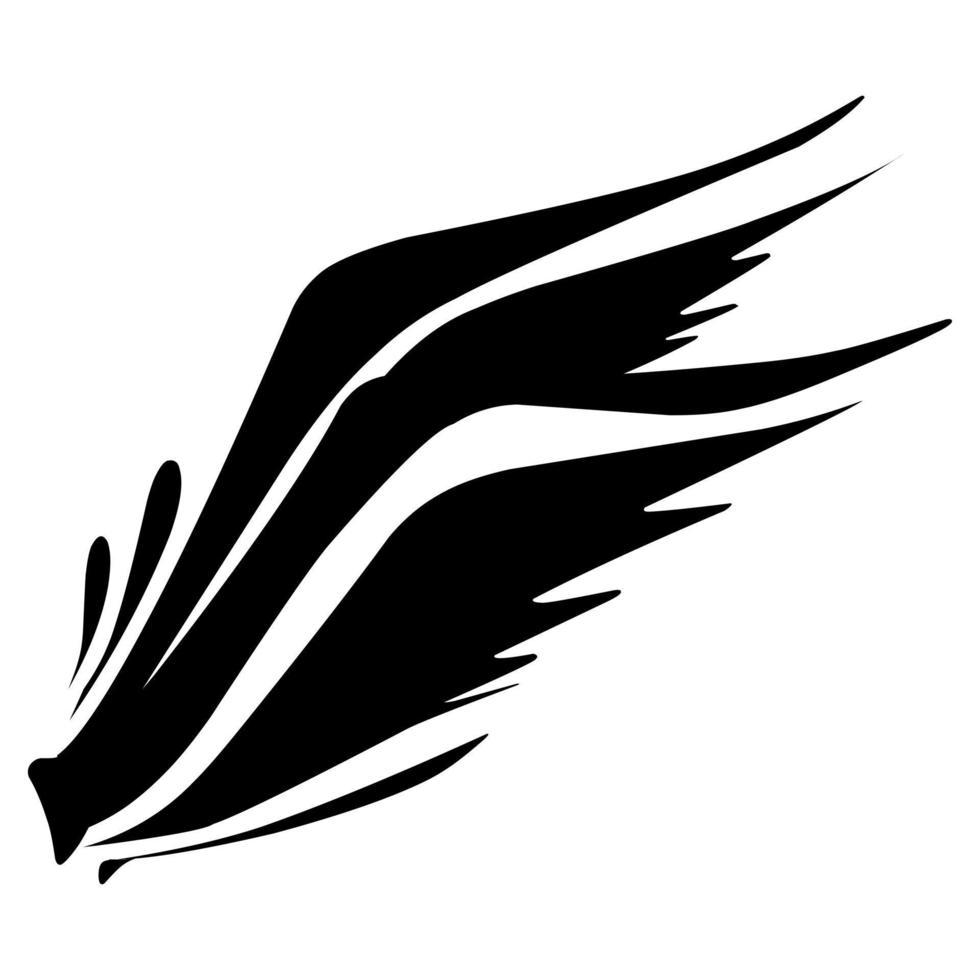 Wing vector design suitable for stickers, logos, and others