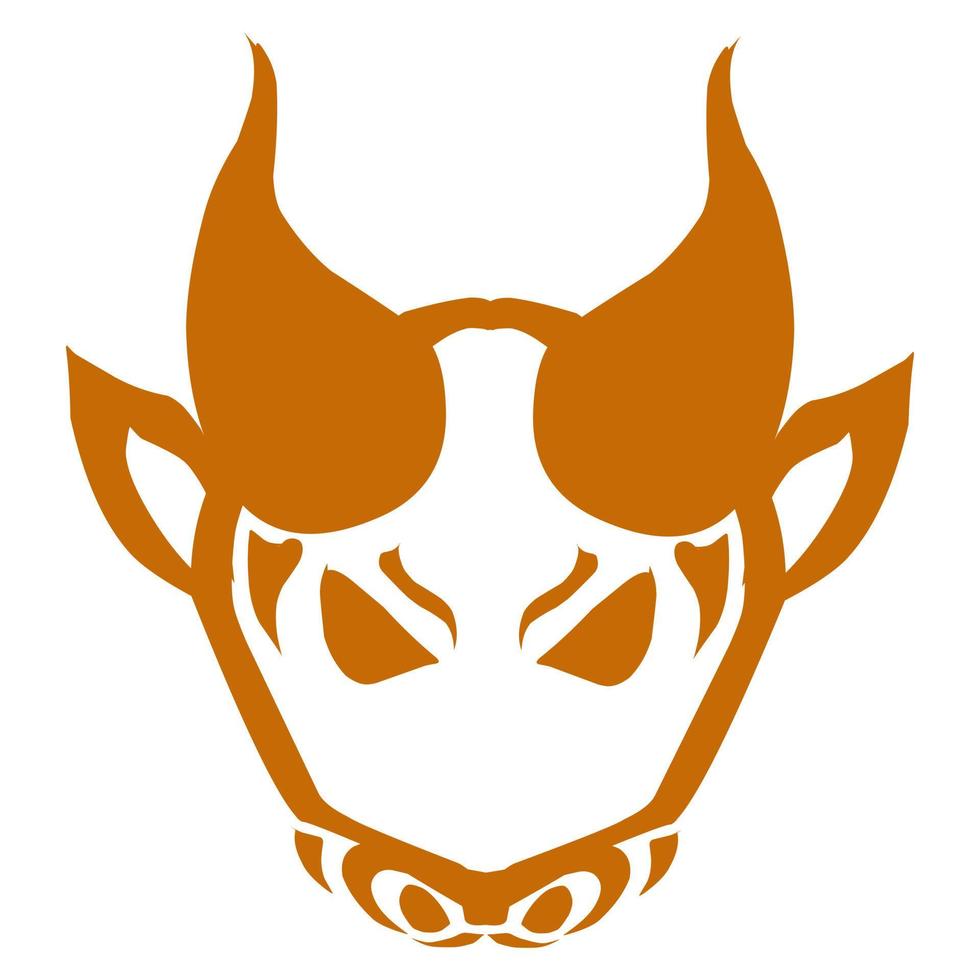 Buffalo head vector design suitable for stickers, logos, and others