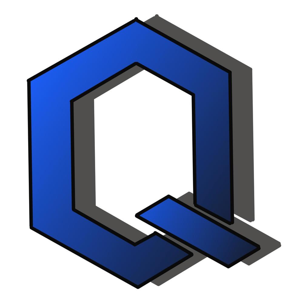 letter Q vector design suitable for logos, stickers and others