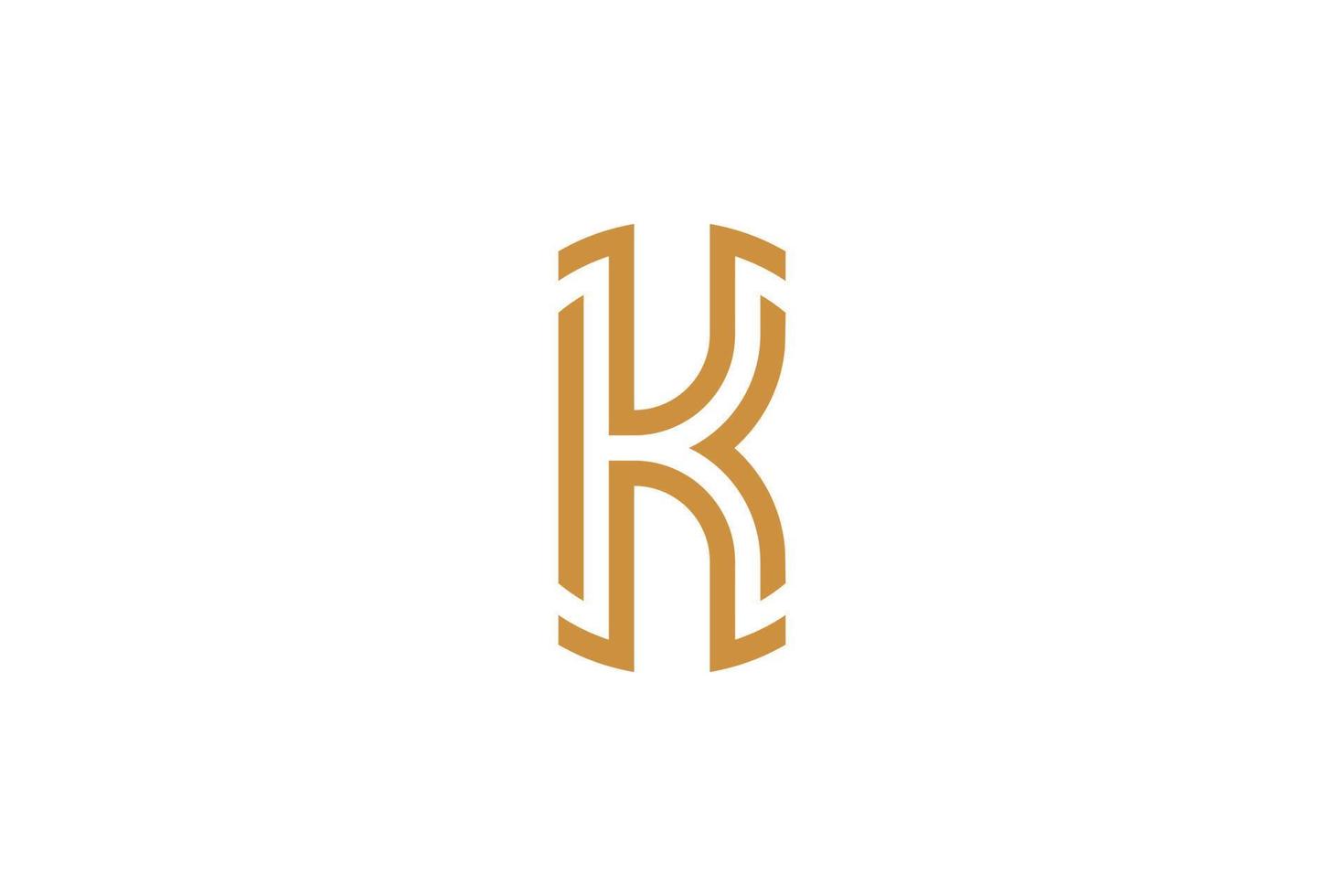 K Letter Colorful Logo vector