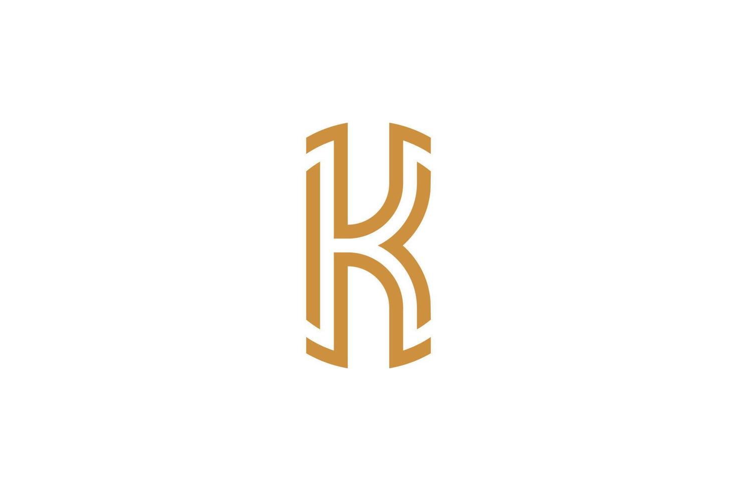 K Letter Colorful Logo vector