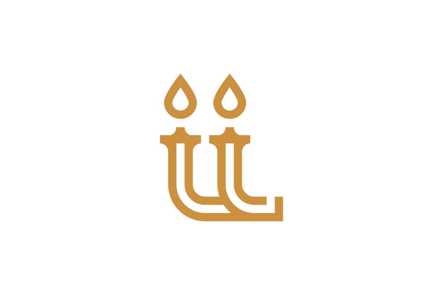 Flat Design Letter L Logo Template vector