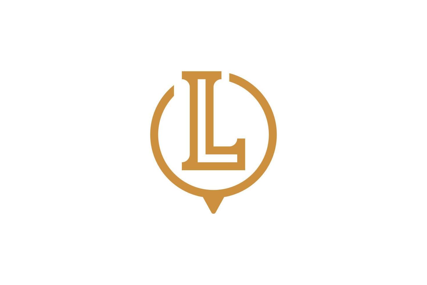 Flat Design Letter L Logo Template vector