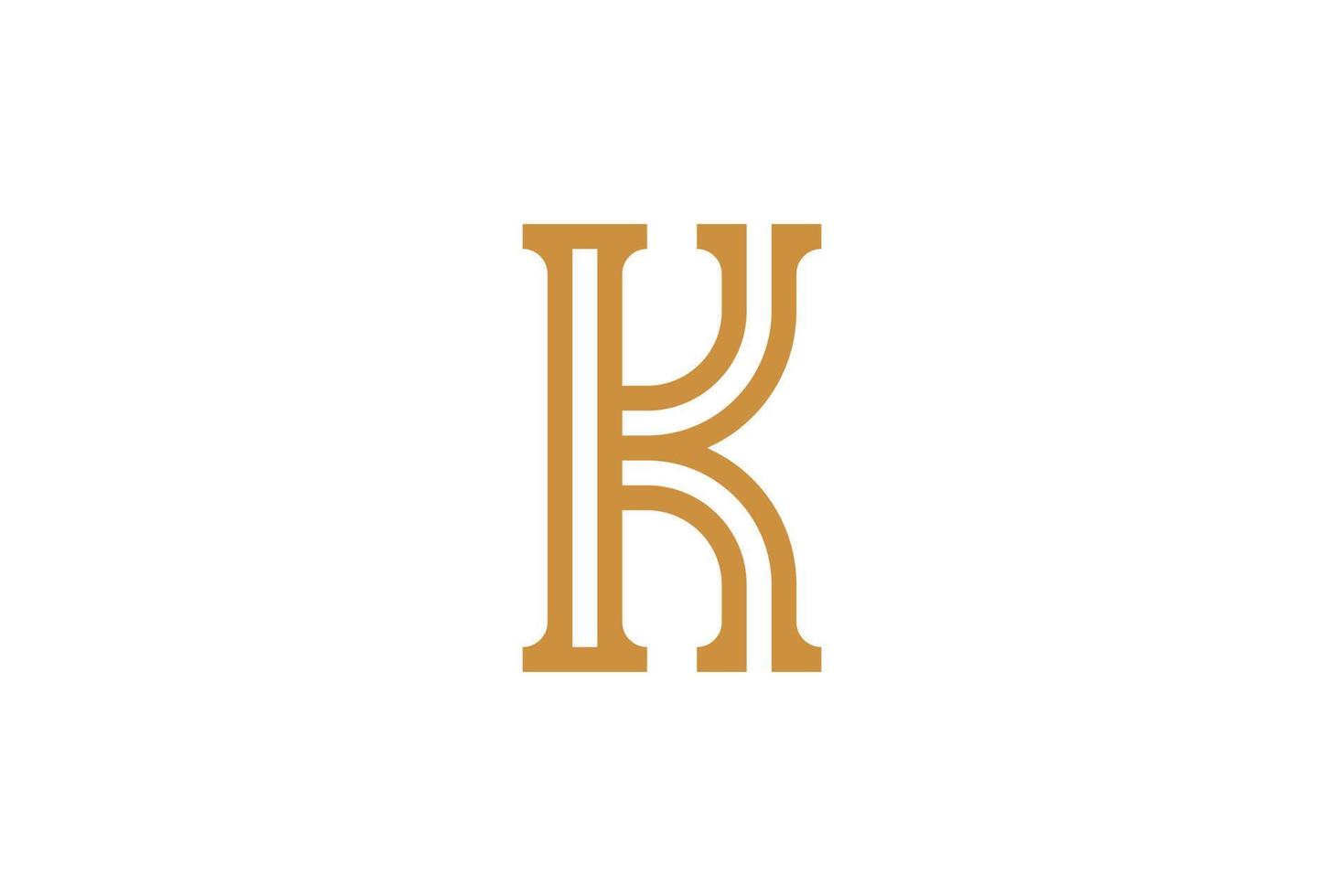 K Letter Colorful Logo vector