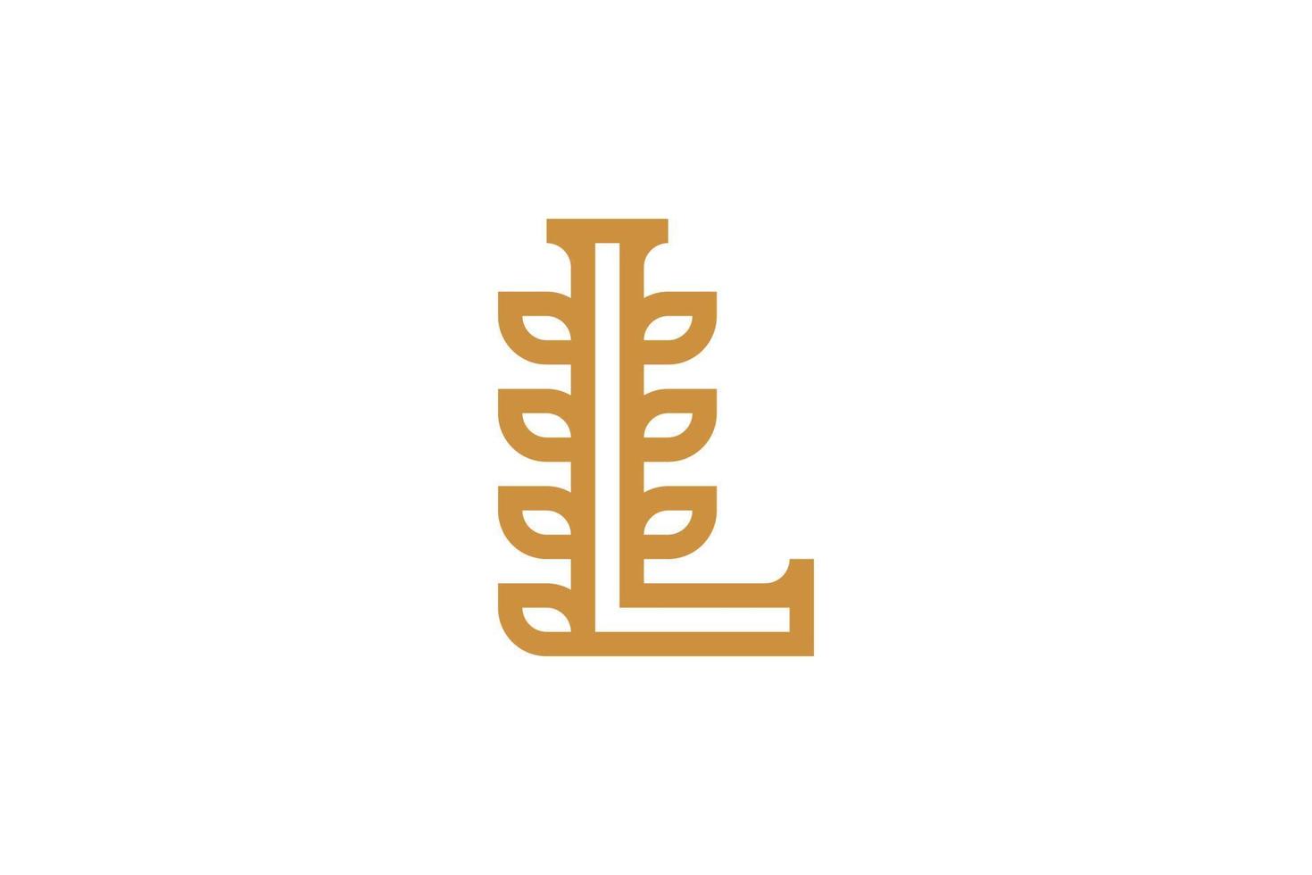 Flat Design Letter L Logo Template vector