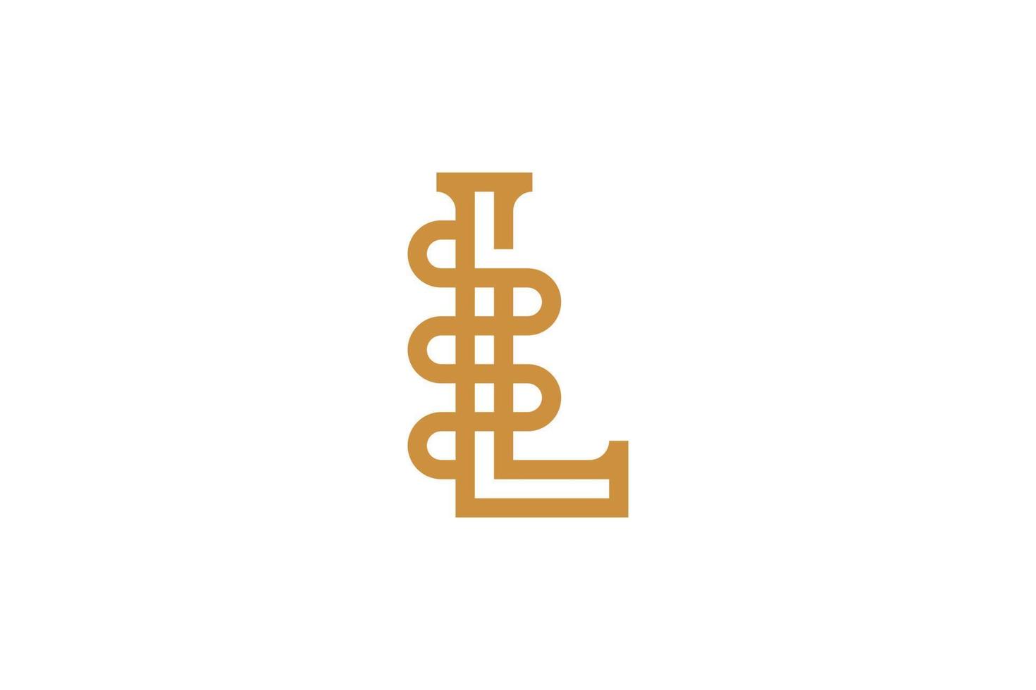 Flat Design Letter L Logo Template vector
