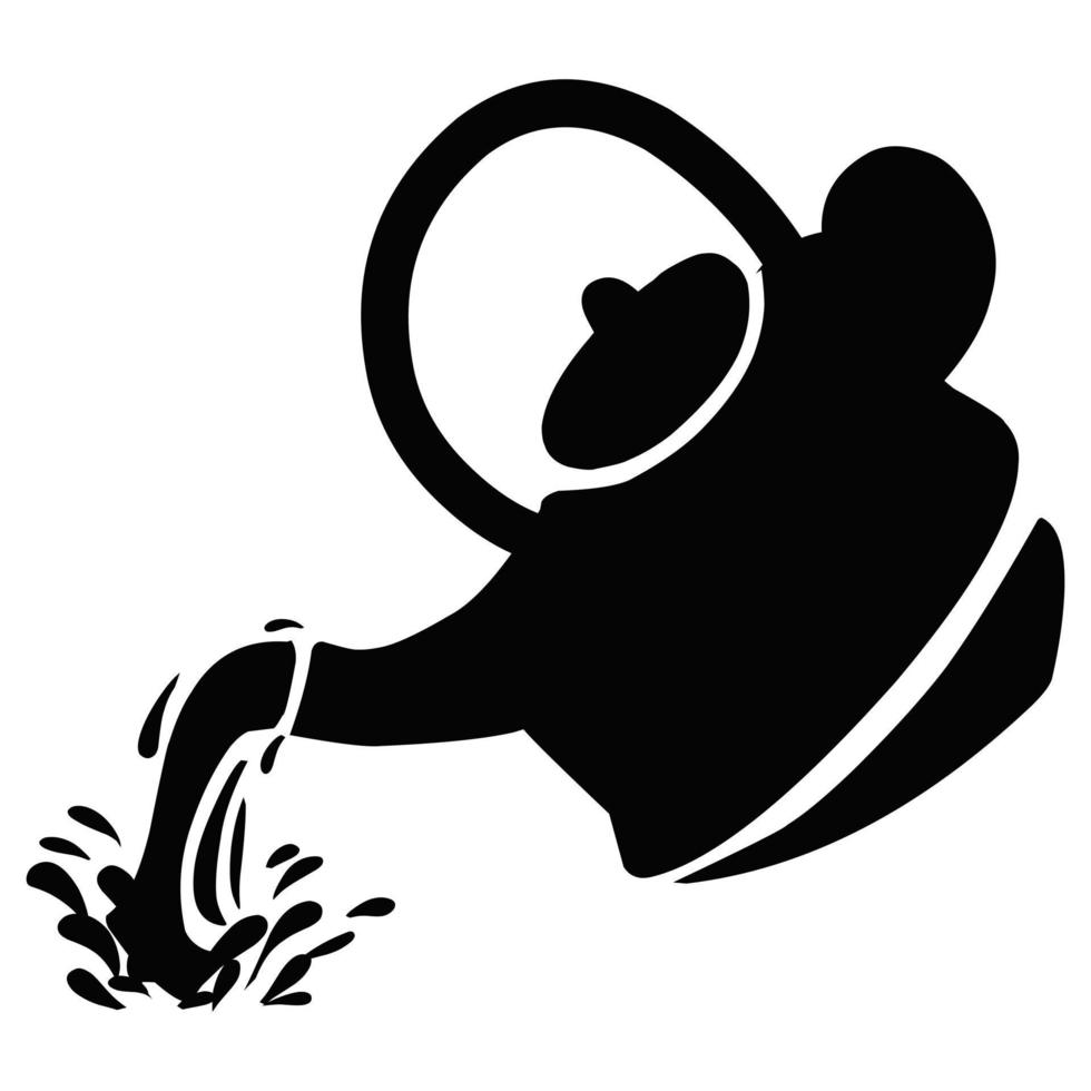 Vector design of a kettle suitable for a sticker or logo