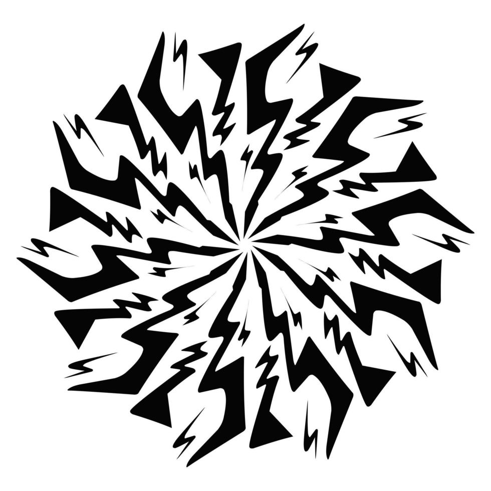 Electric circle or lightning vector design suitable for logos, stickers and others