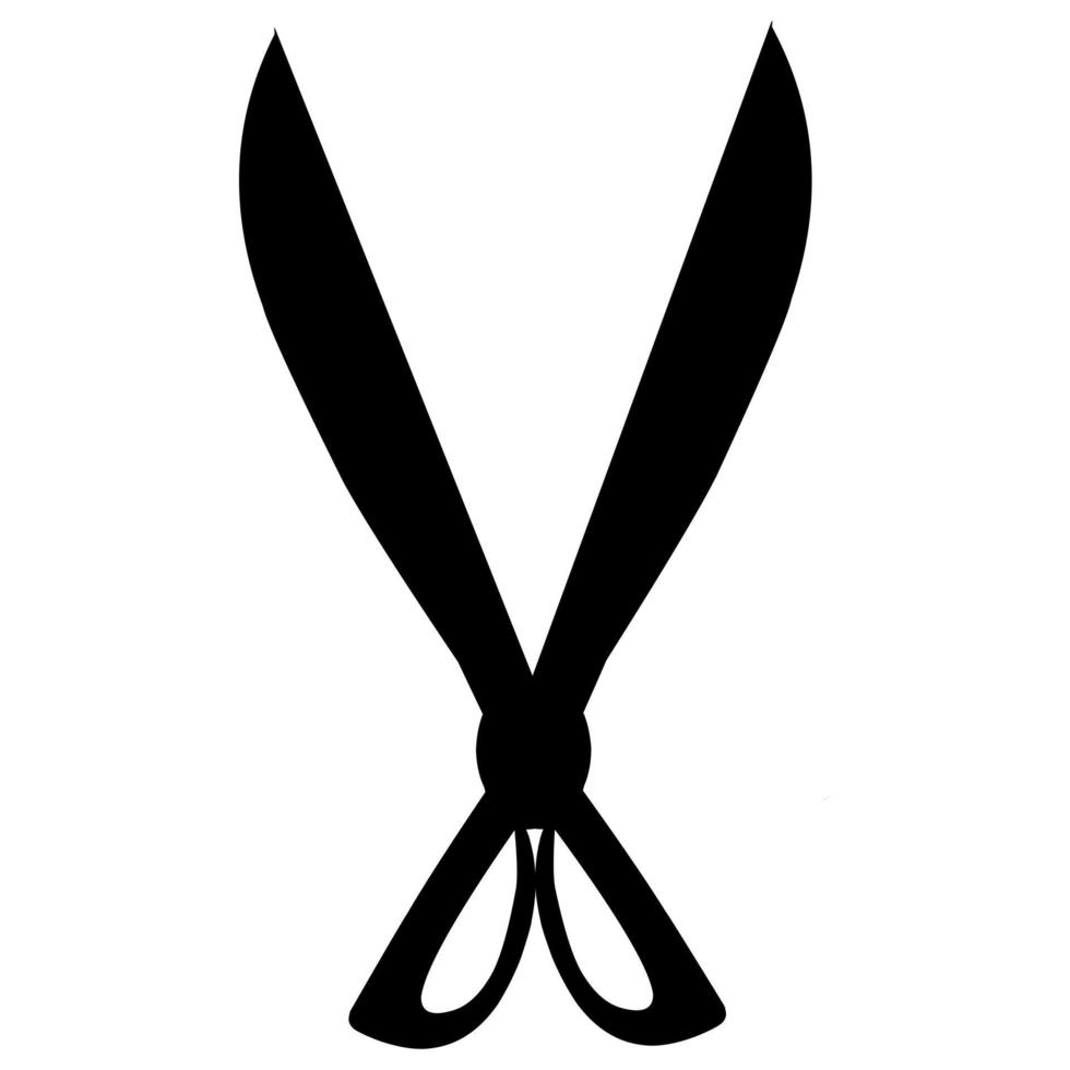 Scissor vector design suitable for stickers, logos, and others